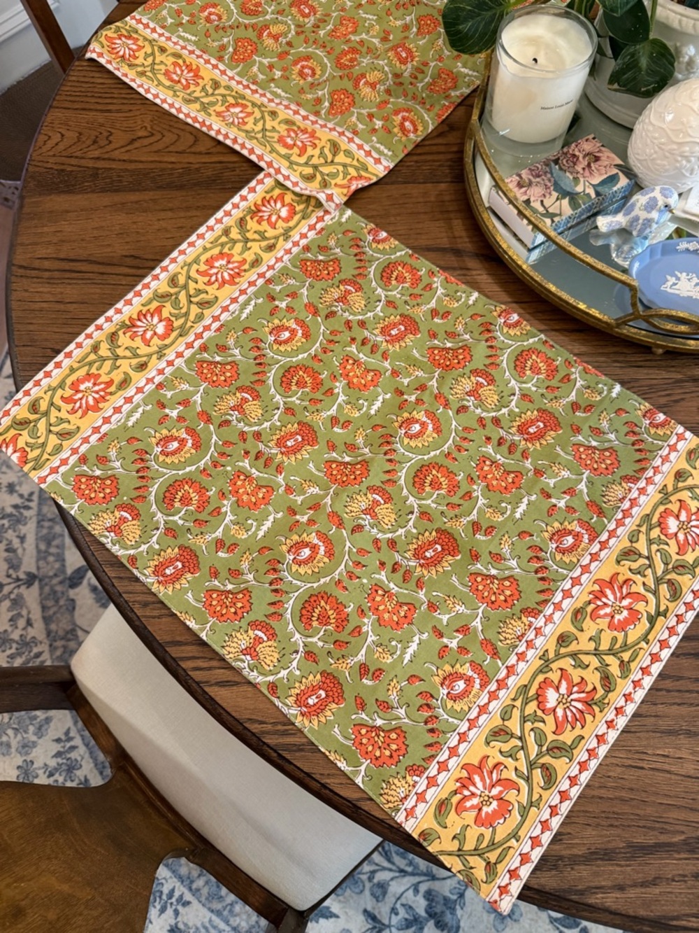 Williams Sonoma 6 Floral Placemats